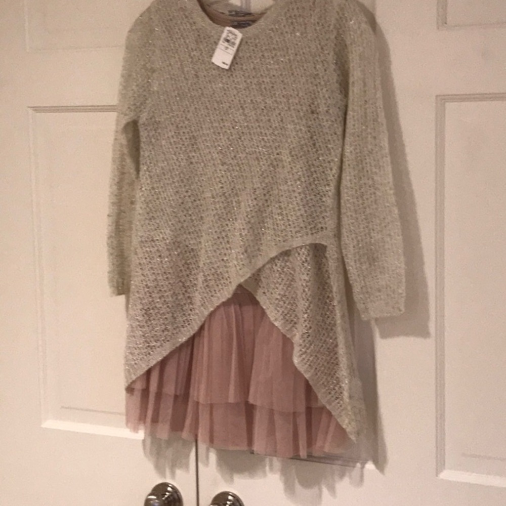 Girls mayoral chic formal dress in blush .